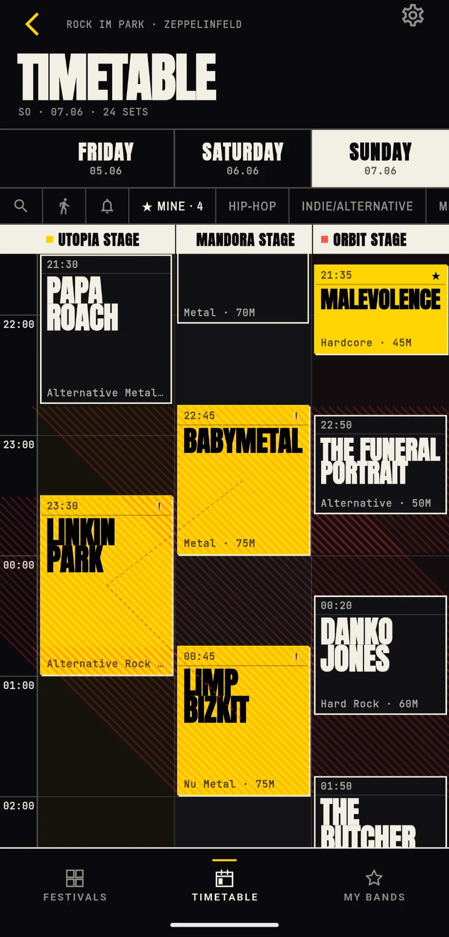 festivalpilot — Spot conflicts