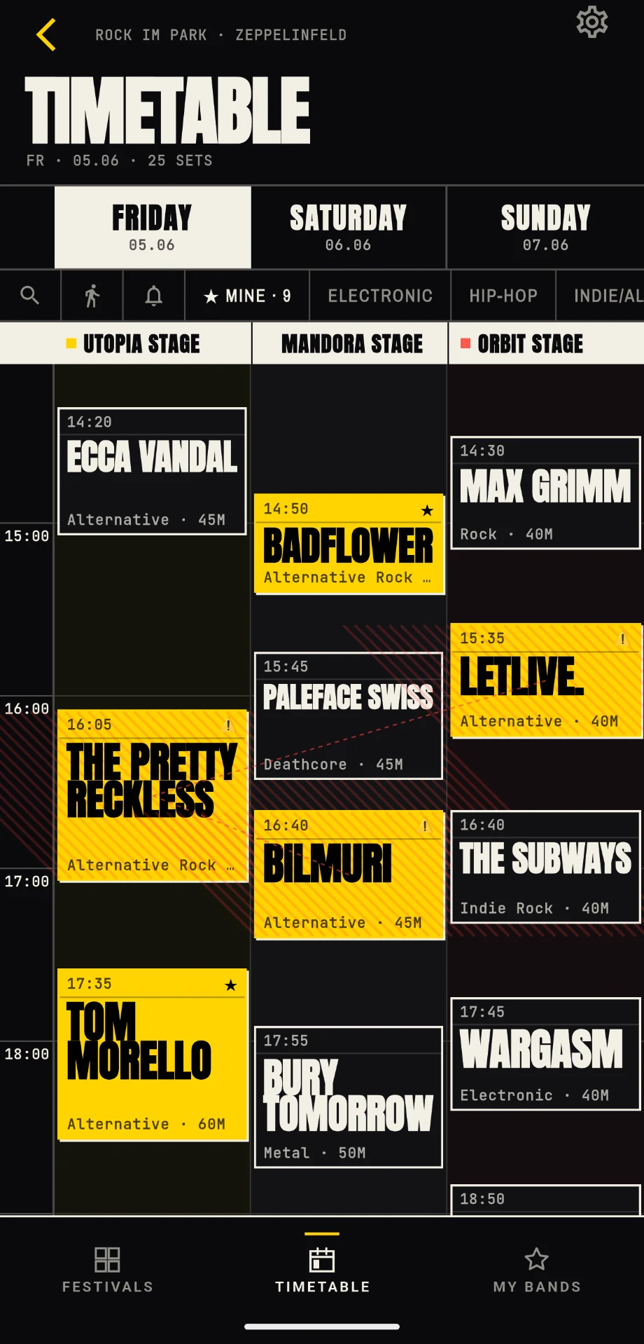 festivalpilot — Read the timetable